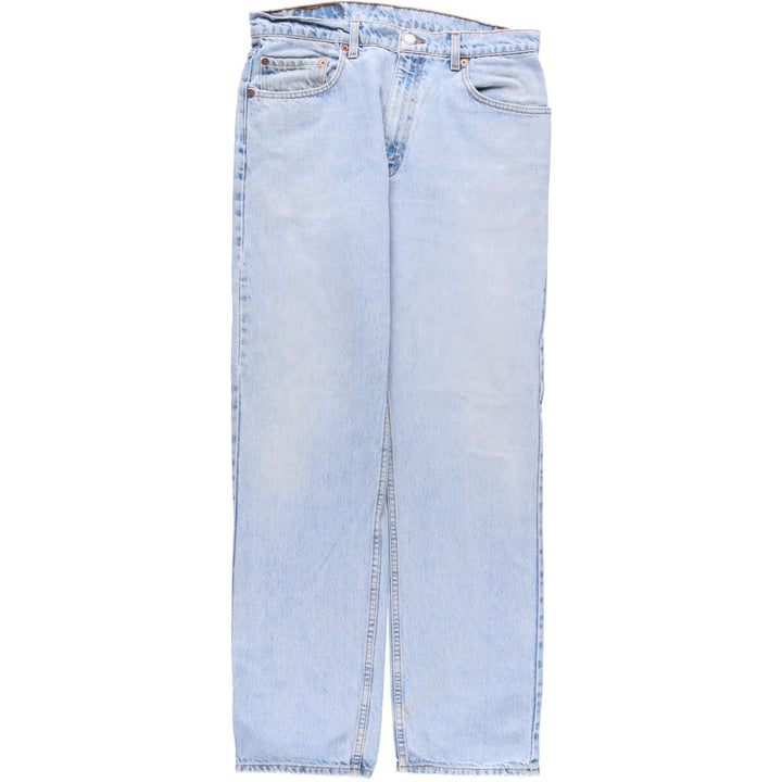 90'S Levi's 505 REGULAR FIT STRAIGHT LEG tapered denim pants for men, size W34, vintage cotton blue type Vintage Second Hand
