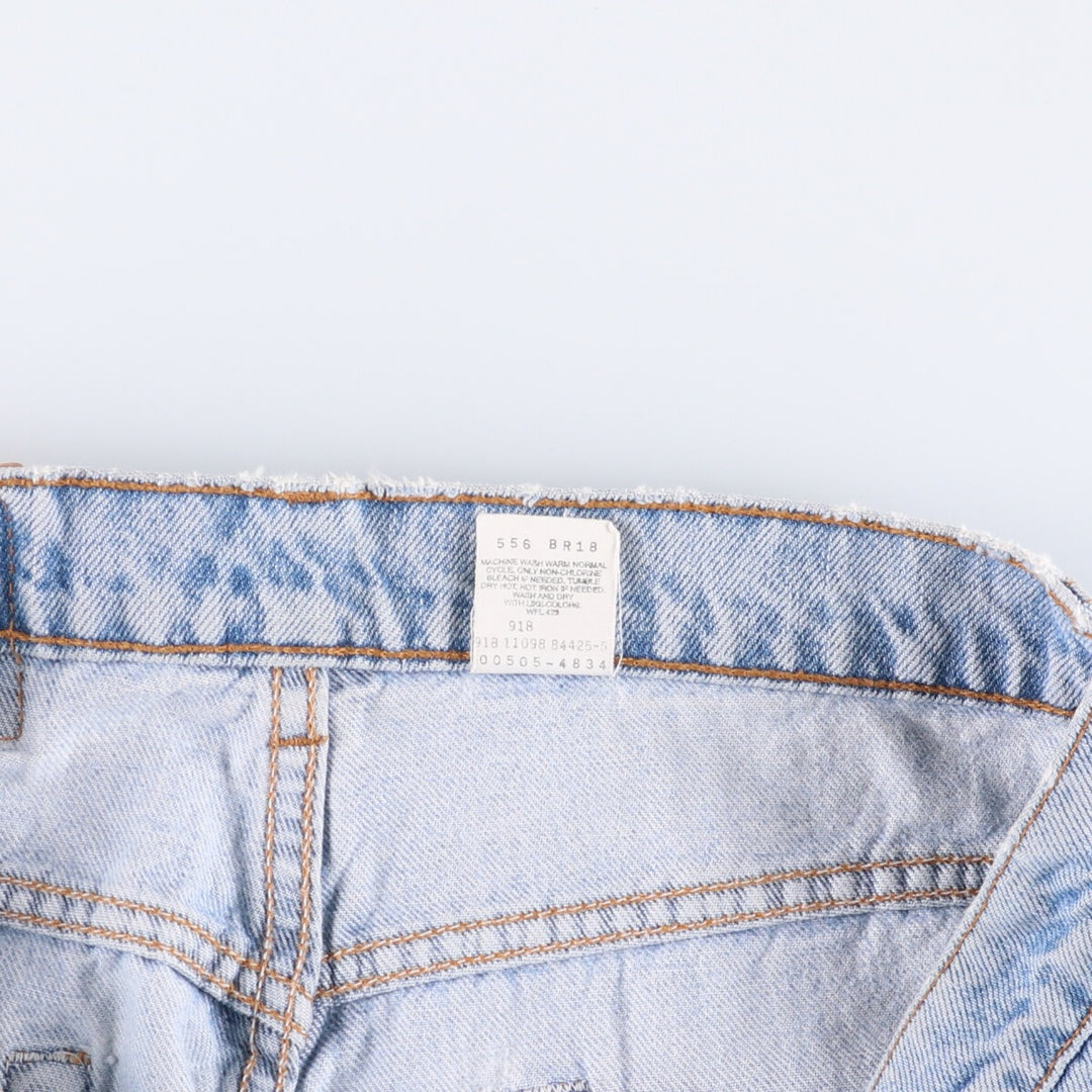 90'S Levi's 505 REGULAR FIT STRAIGHT LEG tapered denim pants for men, size W34, vintage cotton blue type Vintage Second Hand