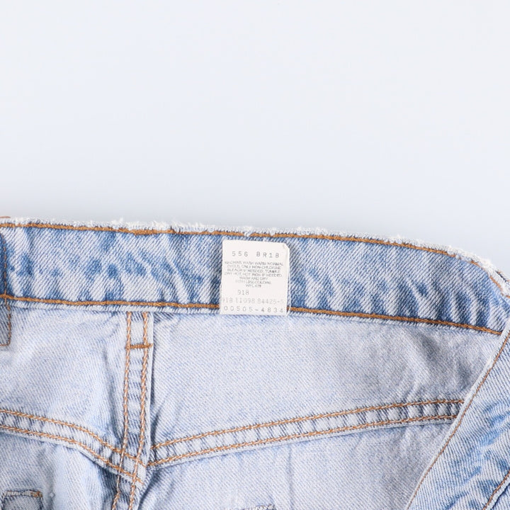90'S Levi's 505 REGULAR FIT STRAIGHT LEG tapered denim pants for men, size W34, vintage cotton blue type Vintage Second Hand