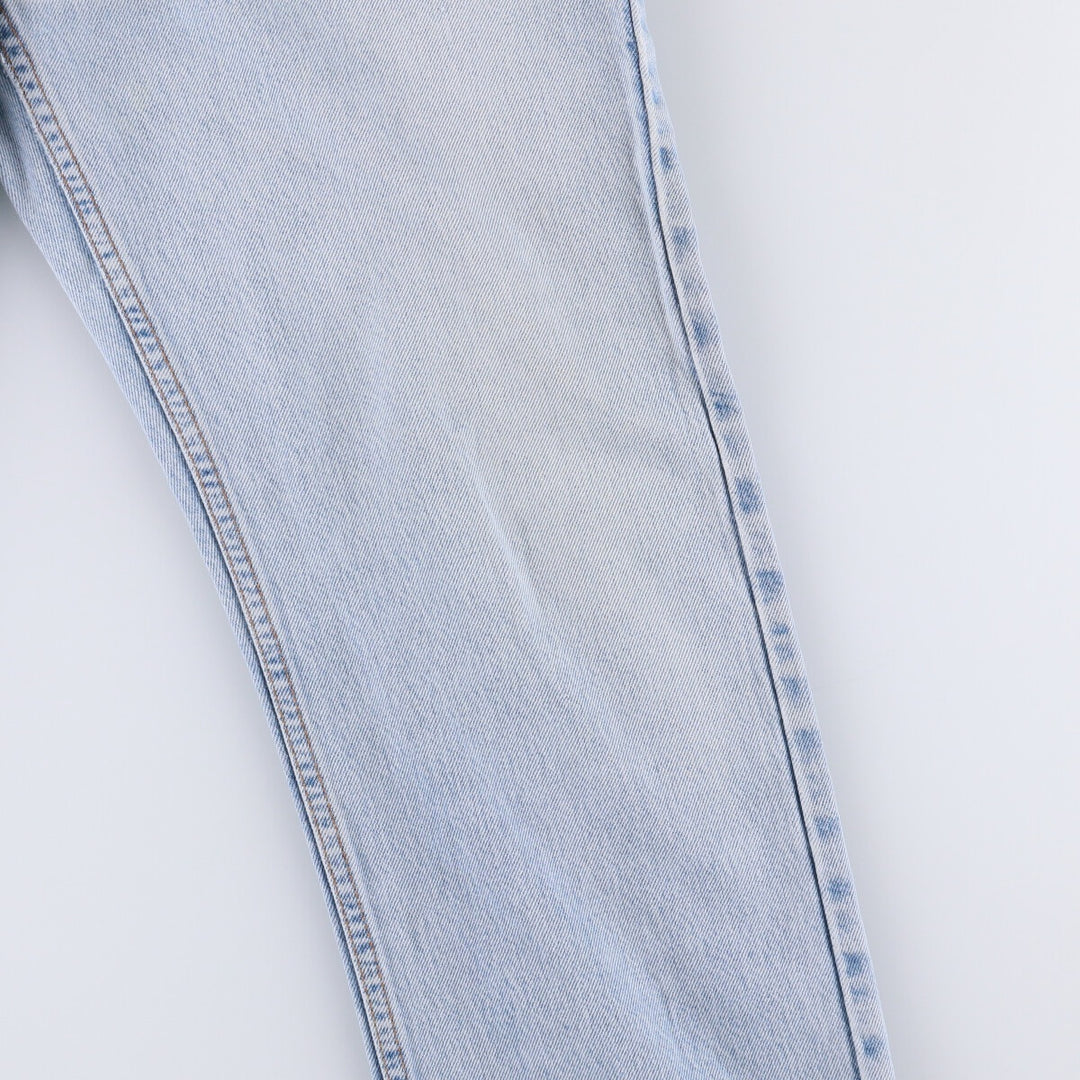 90'S Levi's 505 REGULAR FIT STRAIGHT LEG tapered denim pants for men, size W34, vintage cotton blue type Vintage Second Hand