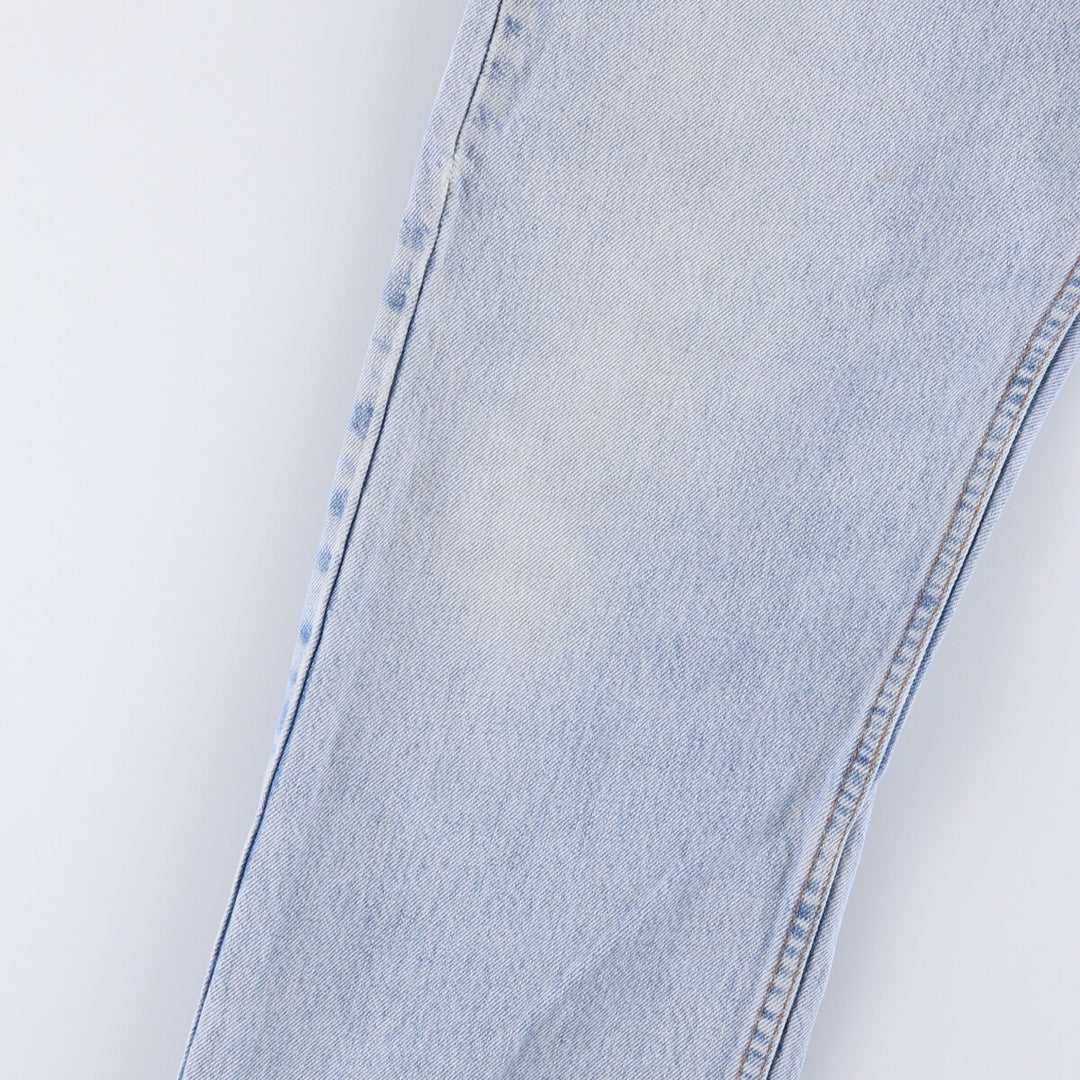90'S Levi's 505 REGULAR FIT STRAIGHT LEG tapered denim pants for men, size W34, vintage cotton blue type Vintage Second Hand