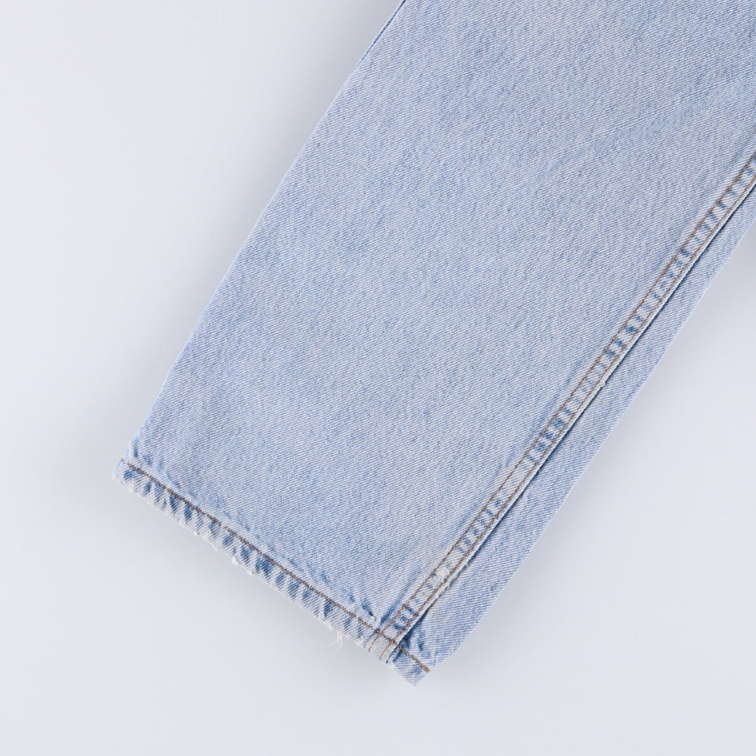 90'S Levi's 505 REGULAR FIT STRAIGHT LEG tapered denim pants for men, size W34, vintage cotton blue type Vintage Second Hand