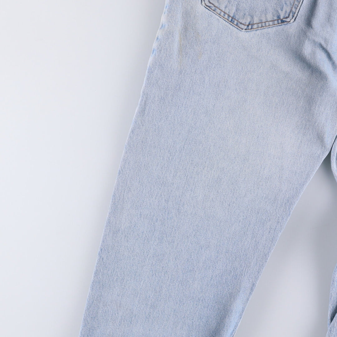 90'S Levi's 505 REGULAR FIT STRAIGHT LEG tapered denim pants for men, size W34, vintage cotton blue type Vintage Second Hand