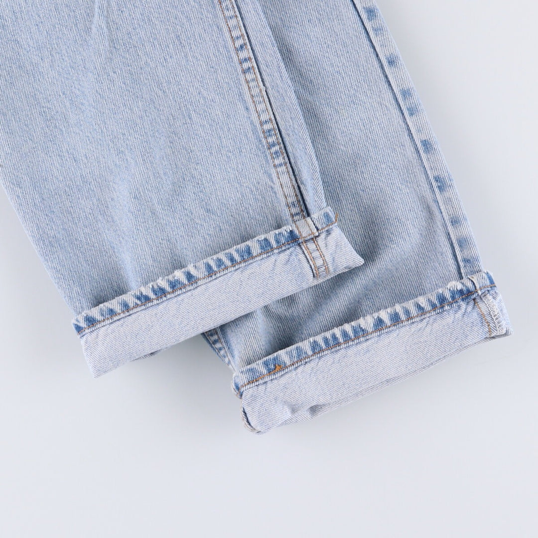 90'S Levi's 505 REGULAR FIT STRAIGHT LEG tapered denim pants for men, size W34, vintage cotton blue type Vintage Second Hand