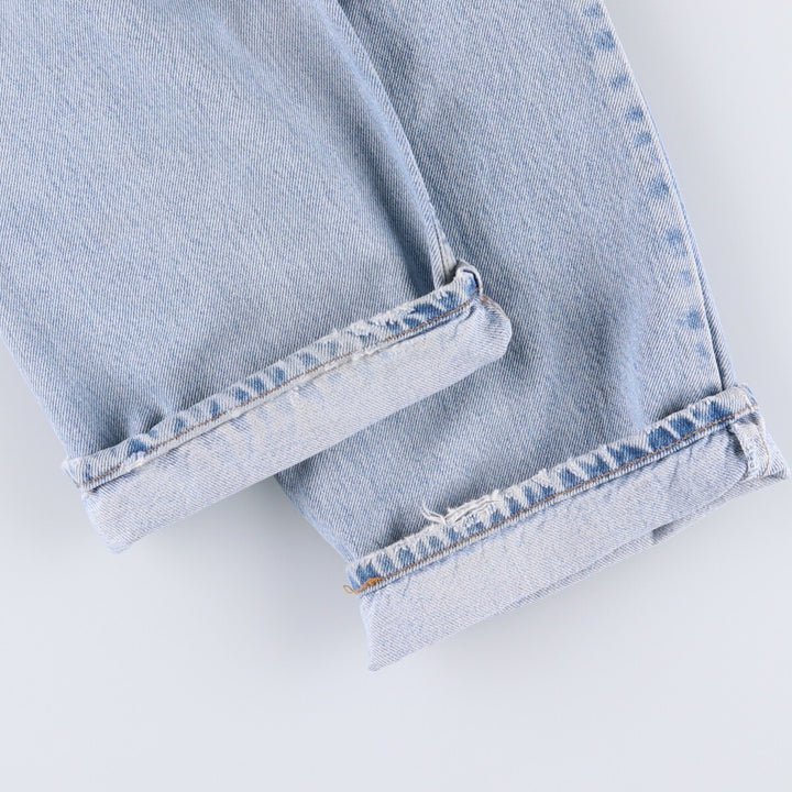 90'S Levi's 505 REGULAR FIT STRAIGHT LEG tapered denim pants for men, size W34, vintage cotton blue type Vintage Second Hand