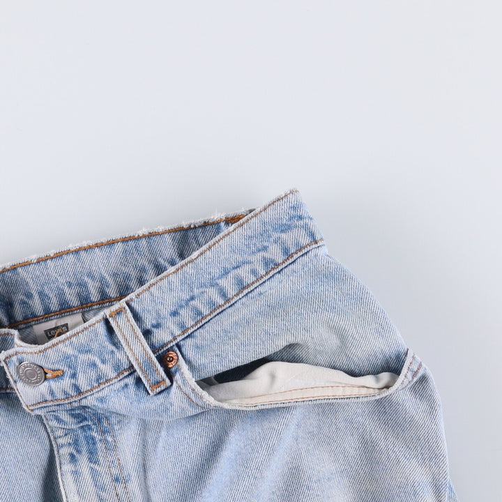 90'S Levi's 505 REGULAR FIT STRAIGHT LEG tapered denim pants for men, size W34, vintage cotton blue type Vintage Second Hand