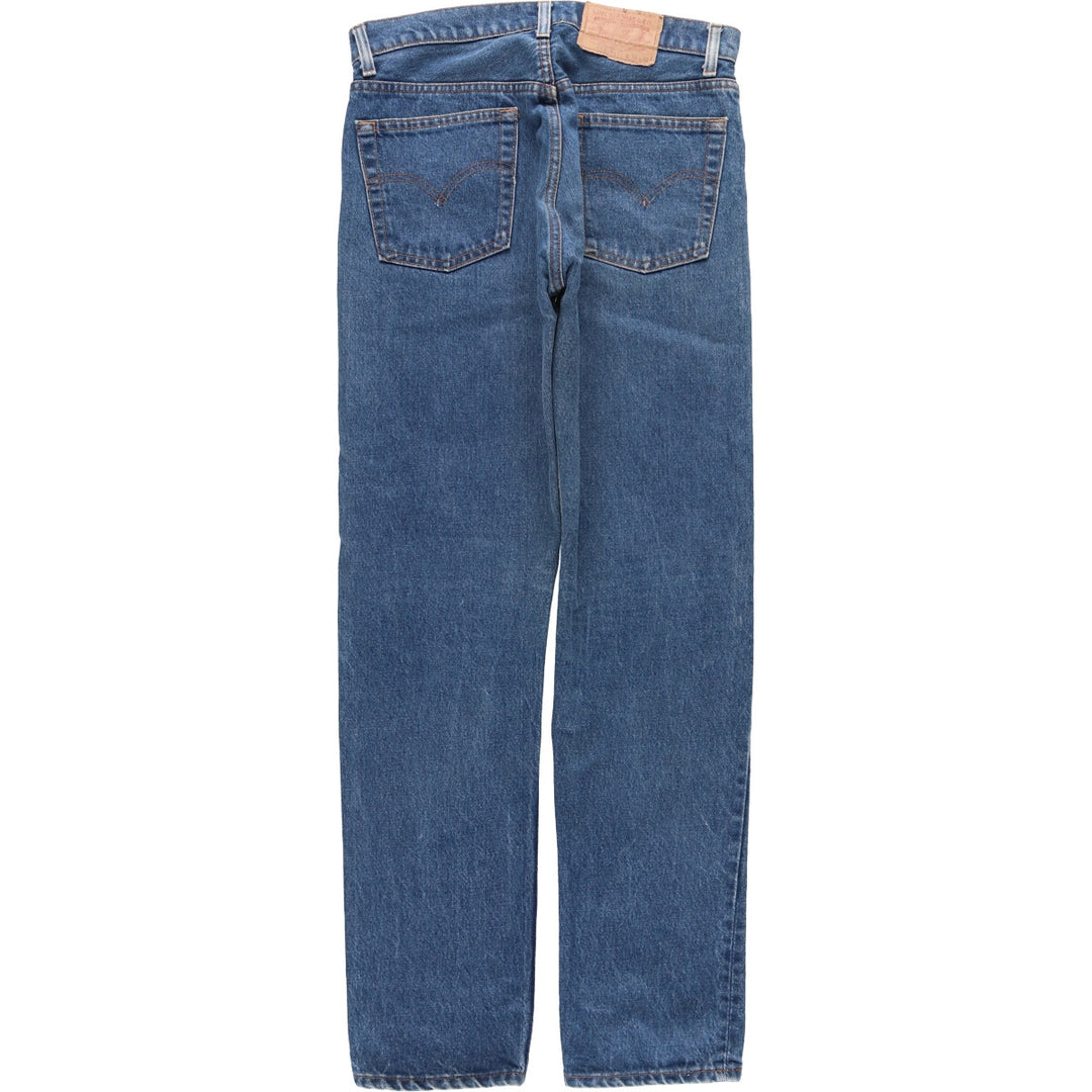 80'S Levi's 505-0217 Tapered Denim Pants Made in USA Men's W31 Vintage cotton blue type Vintage Second Hand
