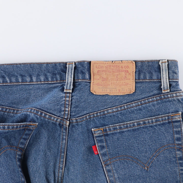 80'S Levi's 505-0217 Tapered Denim Pants Made in USA Men's W31 Vintage cotton blue type Vintage Second Hand