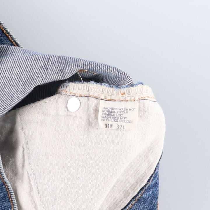 80'S Levi's 505-0217 Tapered Denim Pants Made in USA Men's W31 Vintage cotton blue type Vintage Second Hand