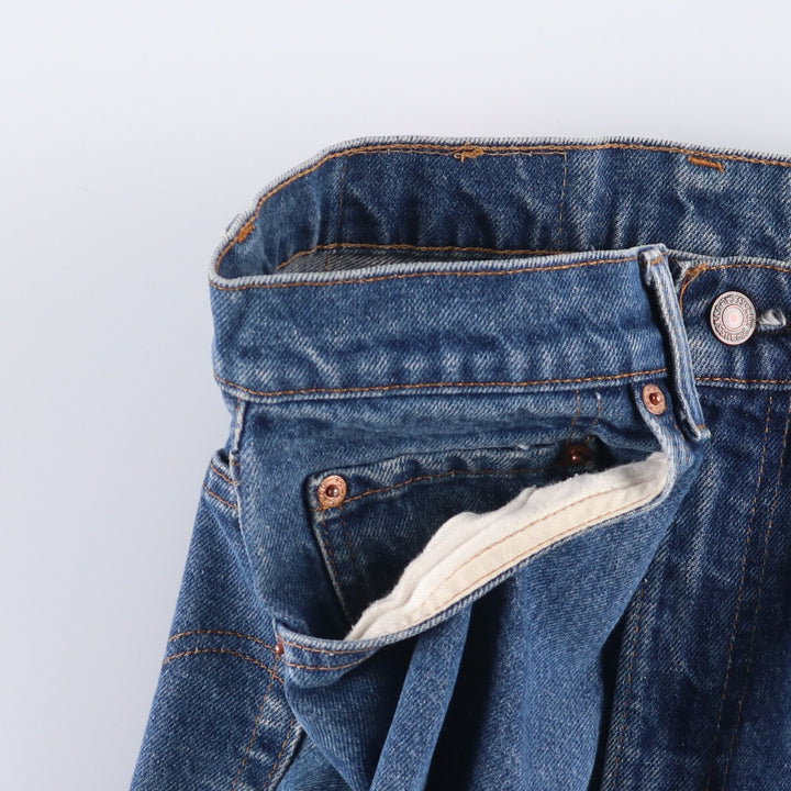 80'S Levi's 505-0217 Tapered Denim Pants Made in USA Men's W31 Vintage cotton blue type Vintage Second Hand