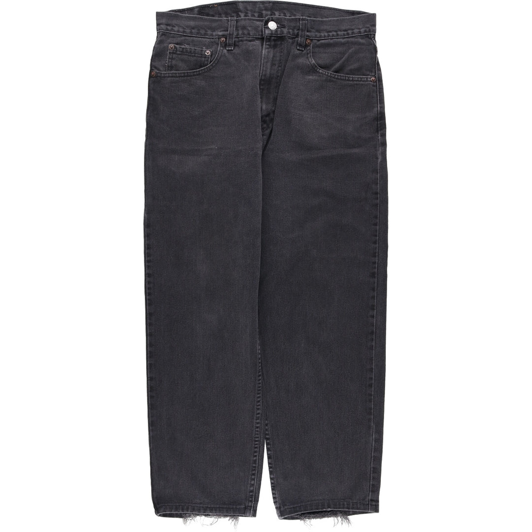 90'S Levi's 550 Relaxed Fit Tapered Leg Black Denim Pants, Made in Canada, Men's Size 34 cotton black type Vintage Second Hand