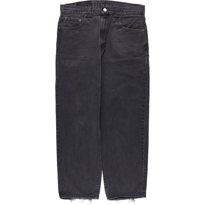 90'S Levi's 550 Relaxed Fit Tapered Leg Black Denim Pants, Made in Canada, Men's Size 34 cotton black type Vintage Second Hand