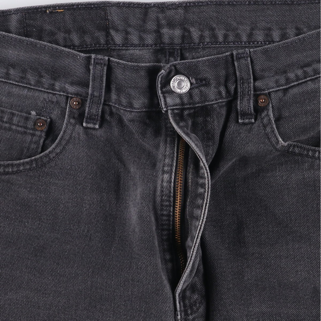 90'S Levi's 550 Relaxed Fit Tapered Leg Black Denim Pants, Made in Canada, Men's Size 34 cotton black type Vintage Second Hand