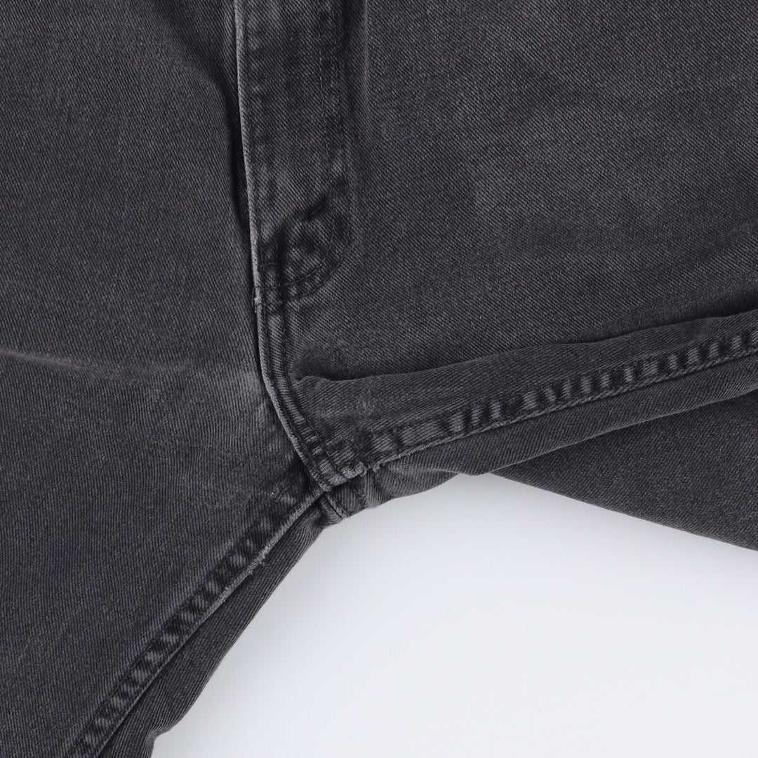 90'S Levi's 550 Relaxed Fit Tapered Leg Black Denim Pants, Made in Canada, Men's Size 34 cotton black type Vintage Second Hand