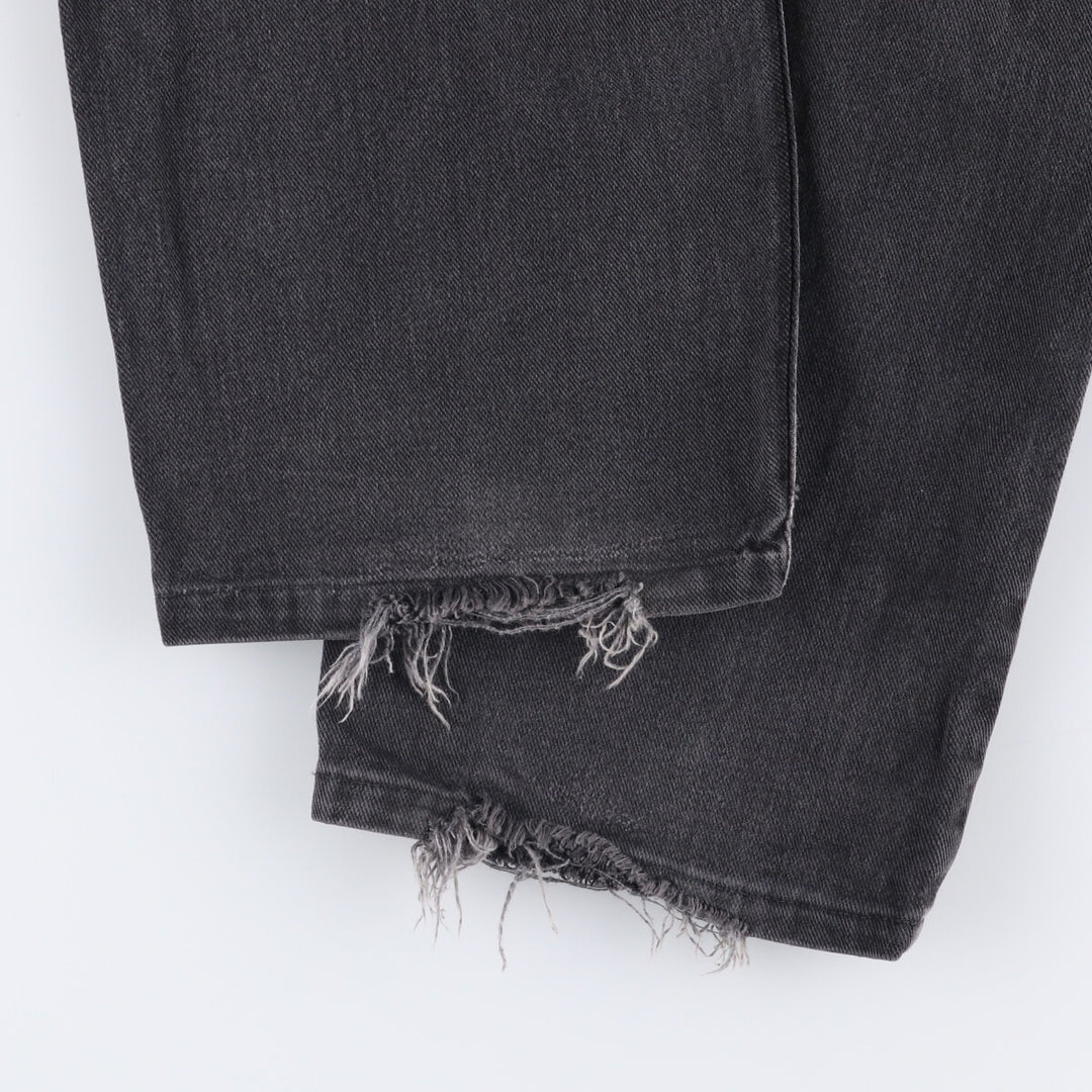 90'S Levi's 550 Relaxed Fit Tapered Leg Black Denim Pants, Made in Canada, Men's Size 34 cotton black type Vintage Second Hand