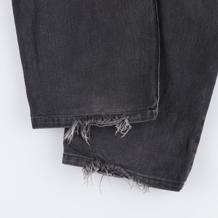 90'S Levi's 550 Relaxed Fit Tapered Leg Black Denim Pants, Made in Canada, Men's Size 34 cotton black type Vintage Second Hand