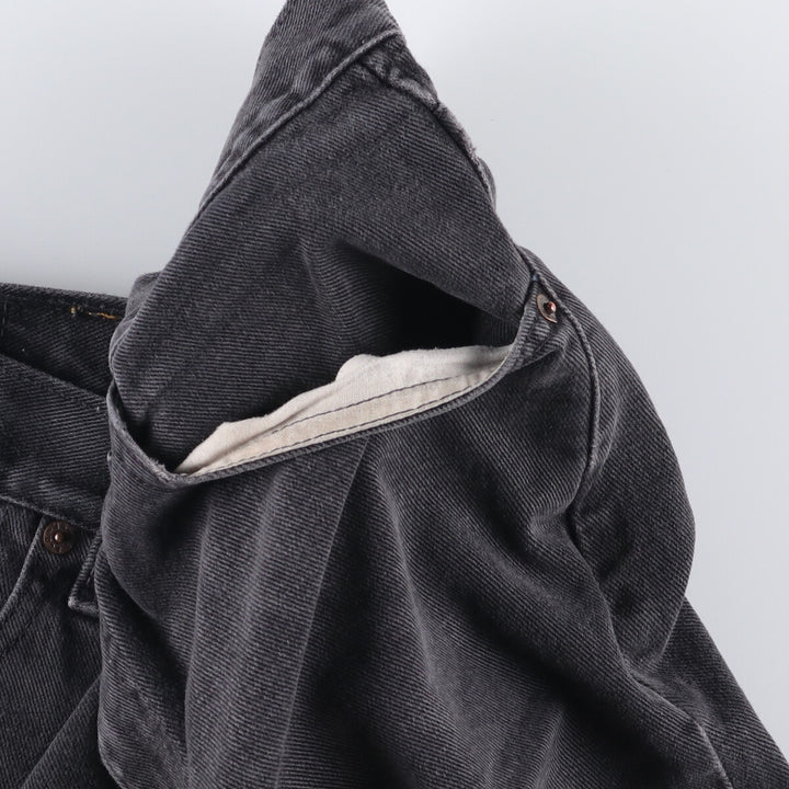 90'S Levi's 550 Relaxed Fit Tapered Leg Black Denim Pants, Made in Canada, Men's Size 34 cotton black type Vintage Second Hand