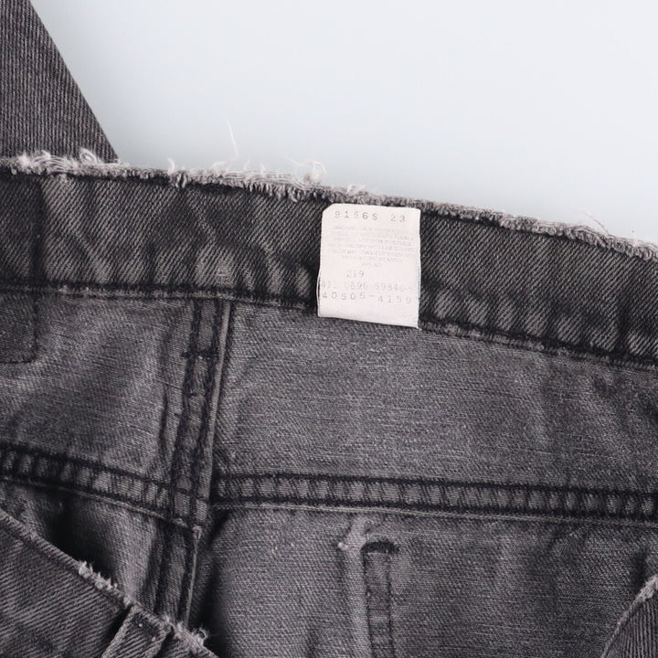 90'S Levi's 505 Regular Fit Straight Leg Tapered Denim Pants with Orange Tabs and Black Denim, Men's Size 37 cotton black type Vintage Second Hand