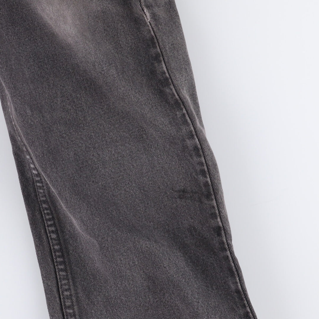 90'S Levi's 505 Regular Fit Straight Leg Tapered Denim Pants with Orange Tabs and Black Denim, Men's Size 37 cotton black type Vintage Second Hand
