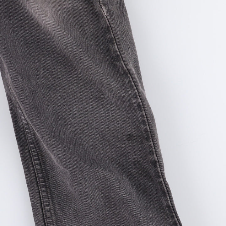 90'S Levi's 505 Regular Fit Straight Leg Tapered Denim Pants with Orange Tabs and Black Denim, Men's Size 37 cotton black type Vintage Second Hand
