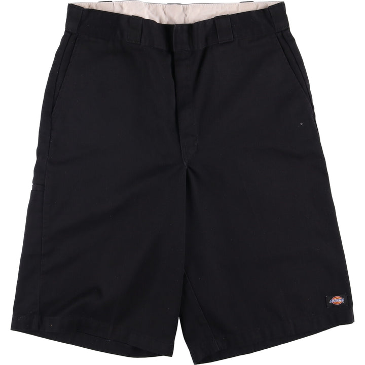 Dickies Work Shorts, Half Pants, Men's, W34 equivalent polyester black type Vintage Second Hand