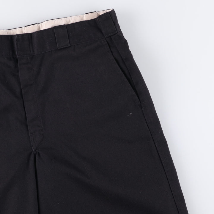Dickies Work Shorts, Half Pants, Men's, W34 equivalent polyester black type Vintage Second Hand