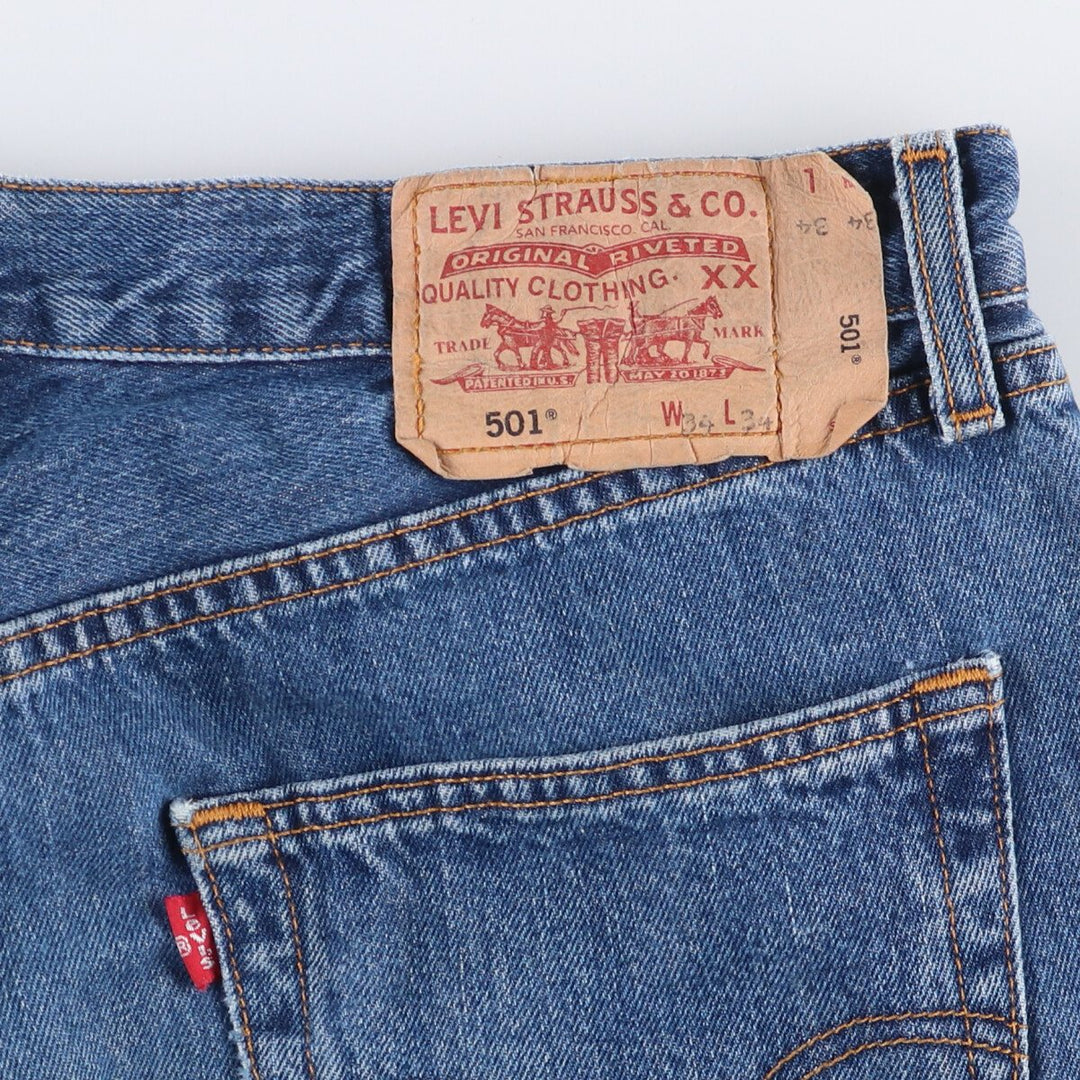 Levi's 501 Euro Model Straight Denim Pants Men's W36 cotton blue type Vintage Second Hand