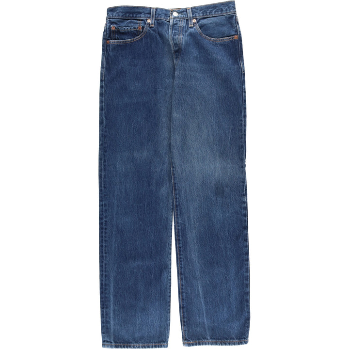 Levi's 501 straight denim pants for men, size W32 cotton blue type Vintage Second Hand