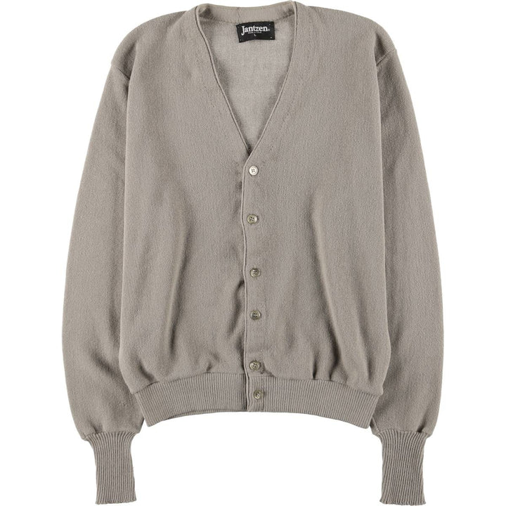 Vintage 90'S Jantzen knit cardigan, made in the USA, size L, men's unclear gray type Vintage Second Hand