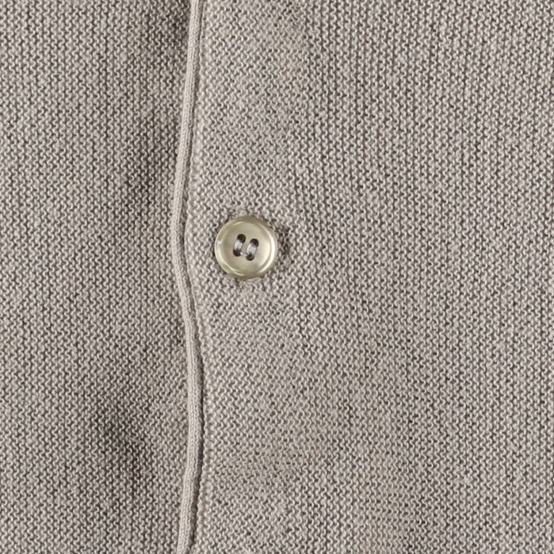 Vintage 90'S Jantzen knit cardigan, made in the USA, size L, men's unclear gray type Vintage Second Hand