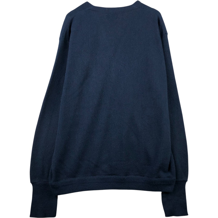 90'S IZOD acrylic knit cardigan, made in the USA, men's size XL, vintage acrylic navy blue type Vintage Second Hand