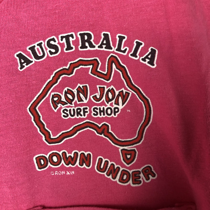 Ron Jon SURF T'S Back Print Surf Skate T-Shirt Made in USA Men's Size Medium cotton pink type Vintage Second Hand