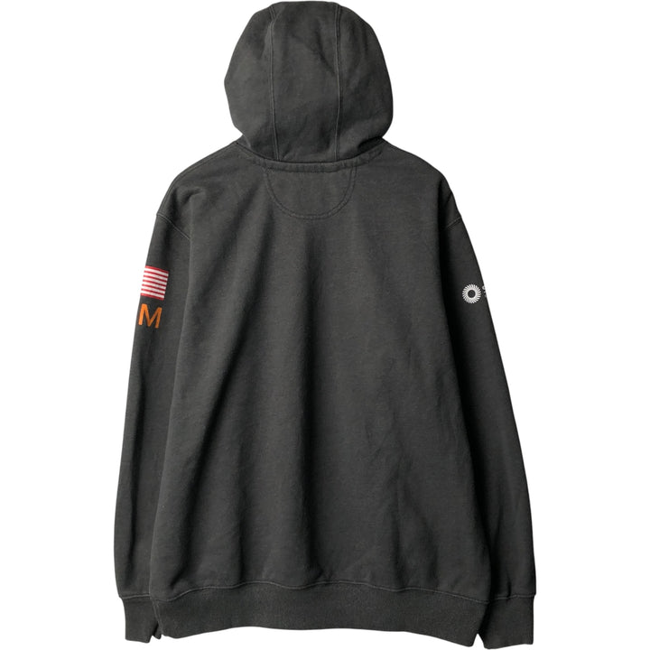 Carhartt Loose Fit Stars and Stripes Pullover Hoodie, Men's Size L cotton Charcoal Vintage Second Hand