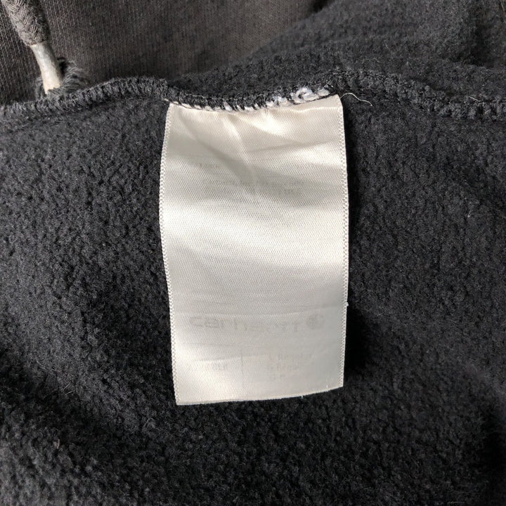 Carhartt ORIGINAL FIT sweatshirt pullover hoodie, men's size L unclear black type Vintage Second Hand