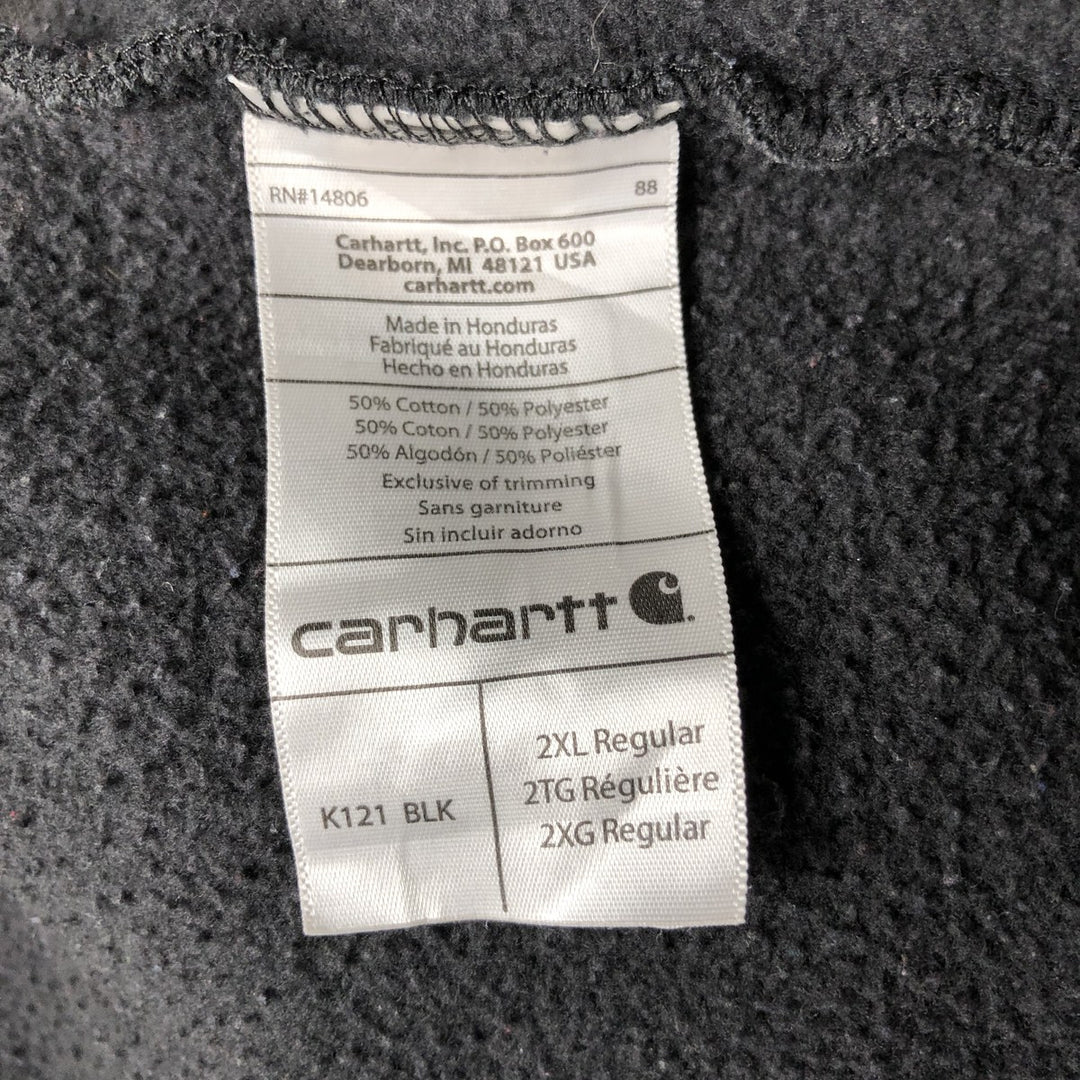 Carhartt Original Fit Sweatshirt Pullover Hoodie, Men's XXL cotton black type Vintage Second Hand
