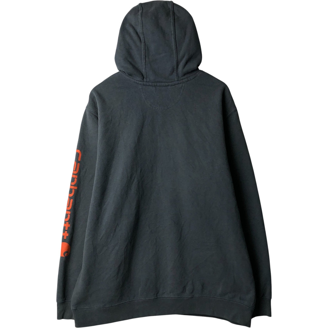 Carhartt Loose Fit Sweat Pullover Hoodie, Men's XL cotton Purple type blue-purple Vintage Second Hand