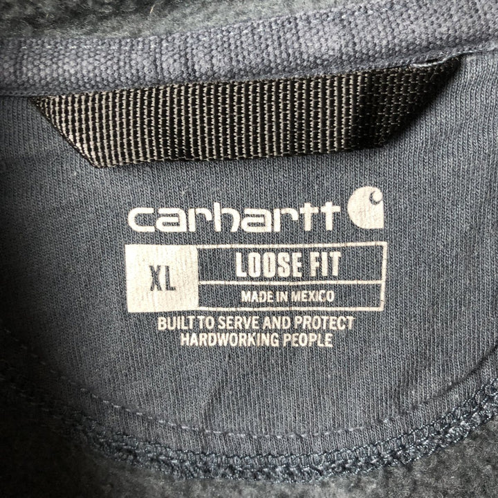 Carhartt Loose Fit Sweat Pullover Hoodie, Men's XL cotton Purple type blue-purple Vintage Second Hand