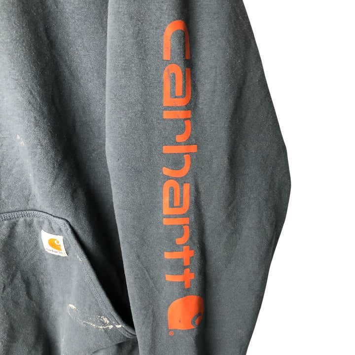 Carhartt Loose Fit Sweat Pullover Hoodie, Men's XL cotton Purple type blue-purple Vintage Second Hand