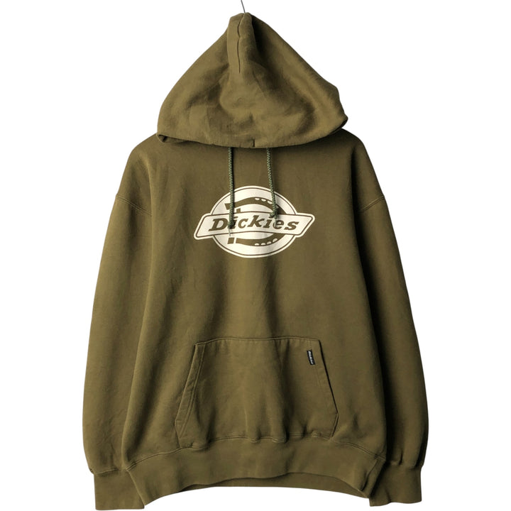 Dickies Sweat Pullover Hoodie Men's Size L cotton Khaki type sage green Vintage Second Hand