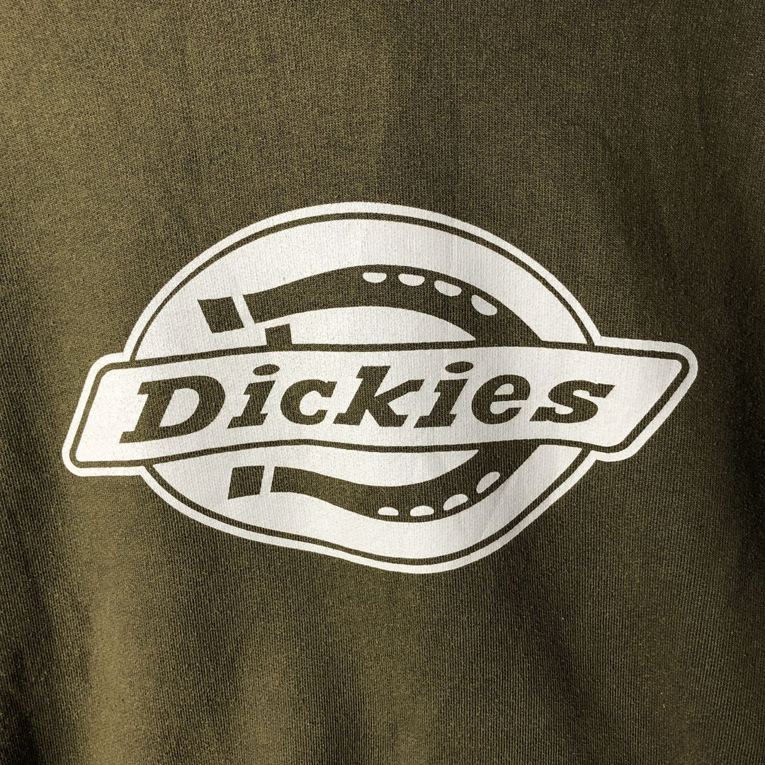 Dickies Sweat Pullover Hoodie Men's Size L cotton Khaki type sage green Vintage Second Hand