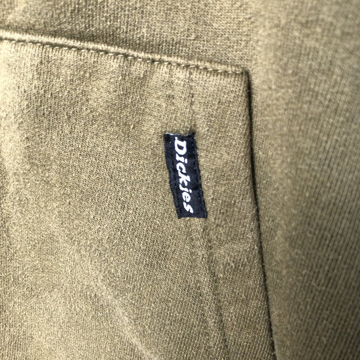 Dickies Sweat Pullover Hoodie Men's Size L cotton Khaki type sage green Vintage Second Hand