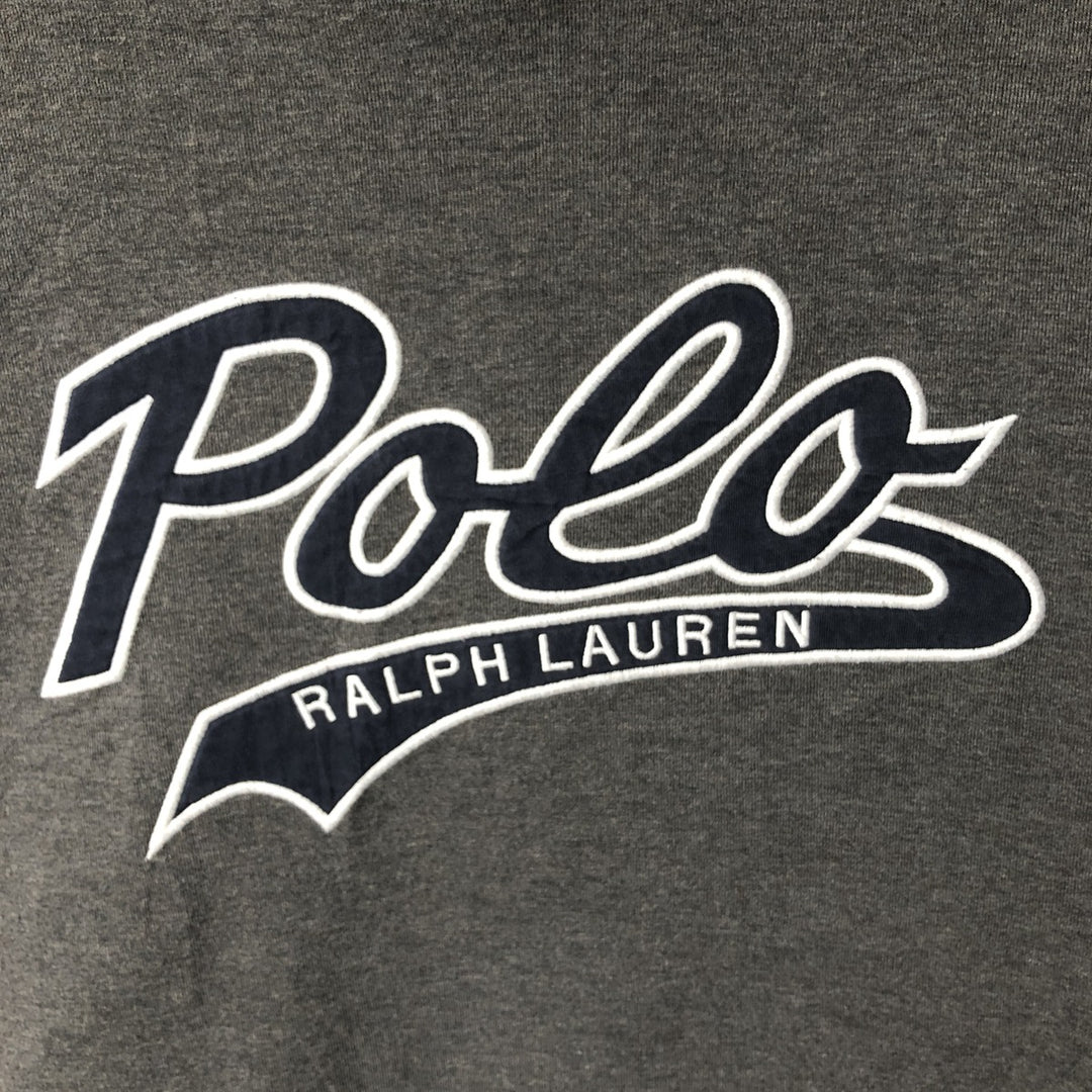 Ralph Lauren POLO RALPH LAUREN PERFORMANCE Two-Tone Pullover Hoodie, Men's XXL polyester navy blue type Vintage Second Hand