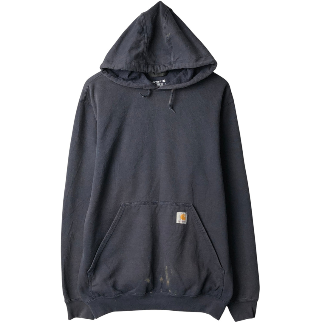 Carhartt Loose Fit Sweat Pullover Hoodie, Men's M Size cotton navy blue type Vintage Second Hand