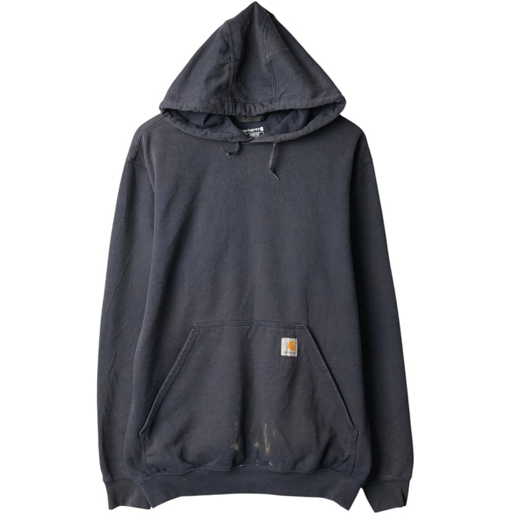 Carhartt Loose Fit Sweat Pullover Hoodie, Men's M Size cotton navy blue type Vintage Second Hand