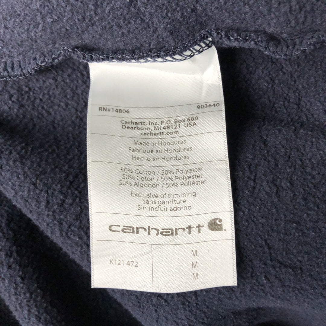 Carhartt Loose Fit Sweat Pullover Hoodie, Men's M Size cotton navy blue type Vintage Second Hand