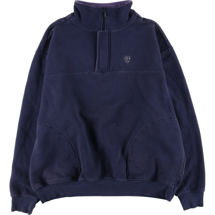 2000'S Nike Golf Half-Zip Sweatshirt, Men's Size XL cotton navy blue type Vintage Second Hand