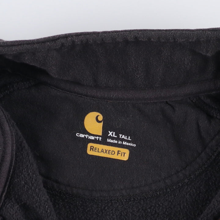 Carhartt Relaxed Fit Half-Zip Sweatshirt, Men's XL cotton black type Vintage Second Hand