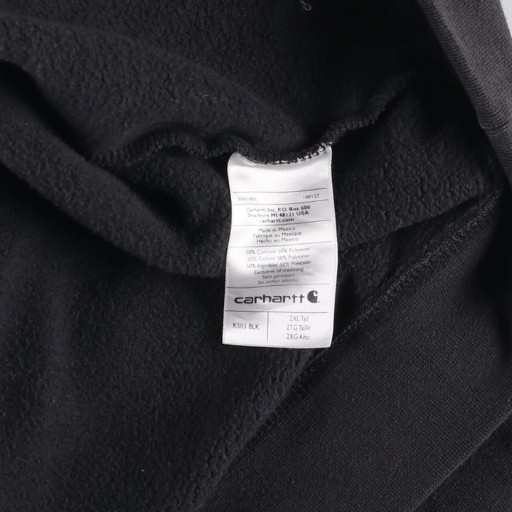 Carhartt Relaxed Fit Half-Zip Sweatshirt, Men's XL cotton black type Vintage Second Hand