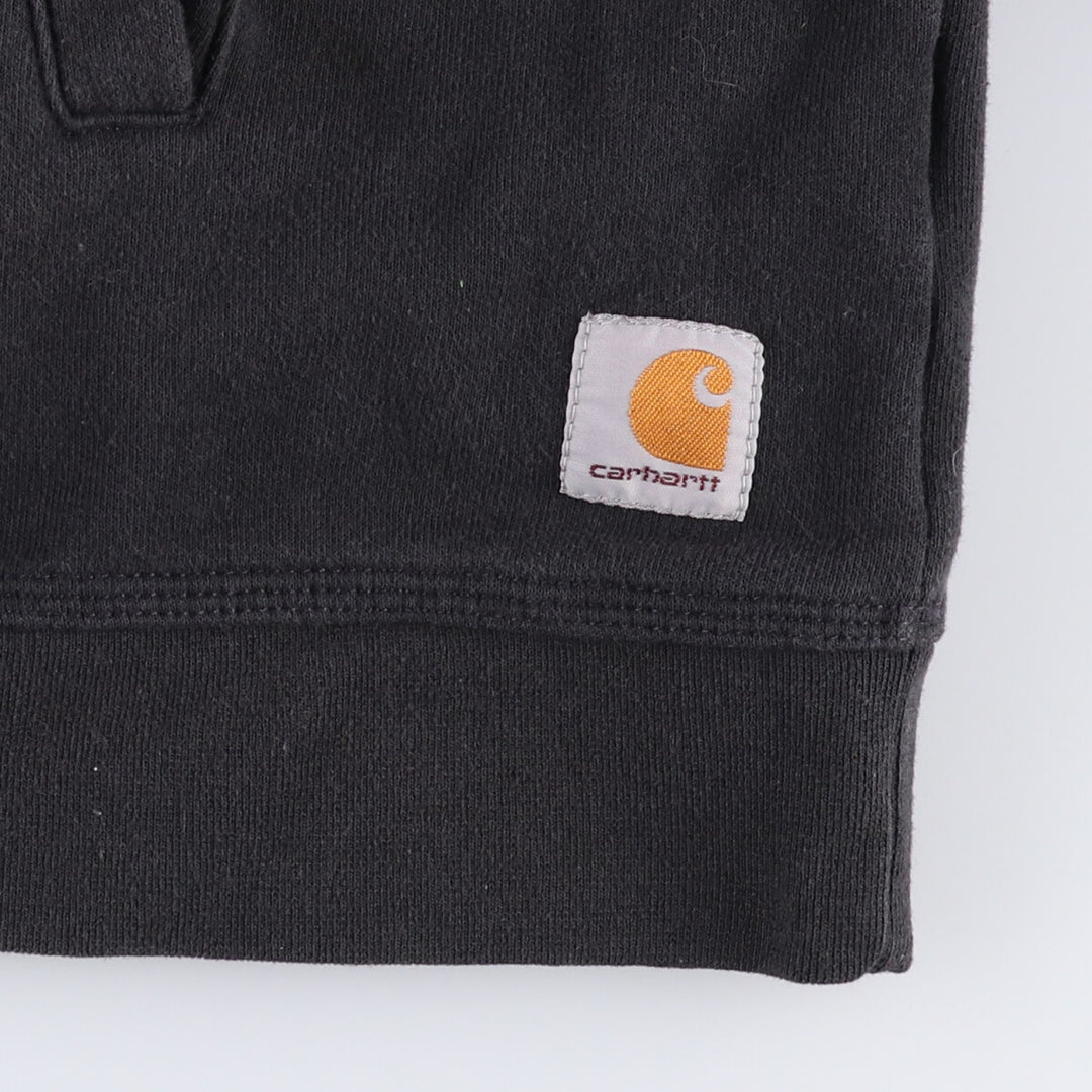 Carhartt Relaxed Fit Half-Zip Sweatshirt, Men's XL cotton black type Vintage Second Hand