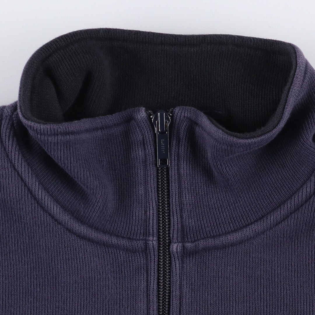 Lacoste Half-Zip Sweatshirt, Men's Size L cotton navy blue type Vintage Second Hand